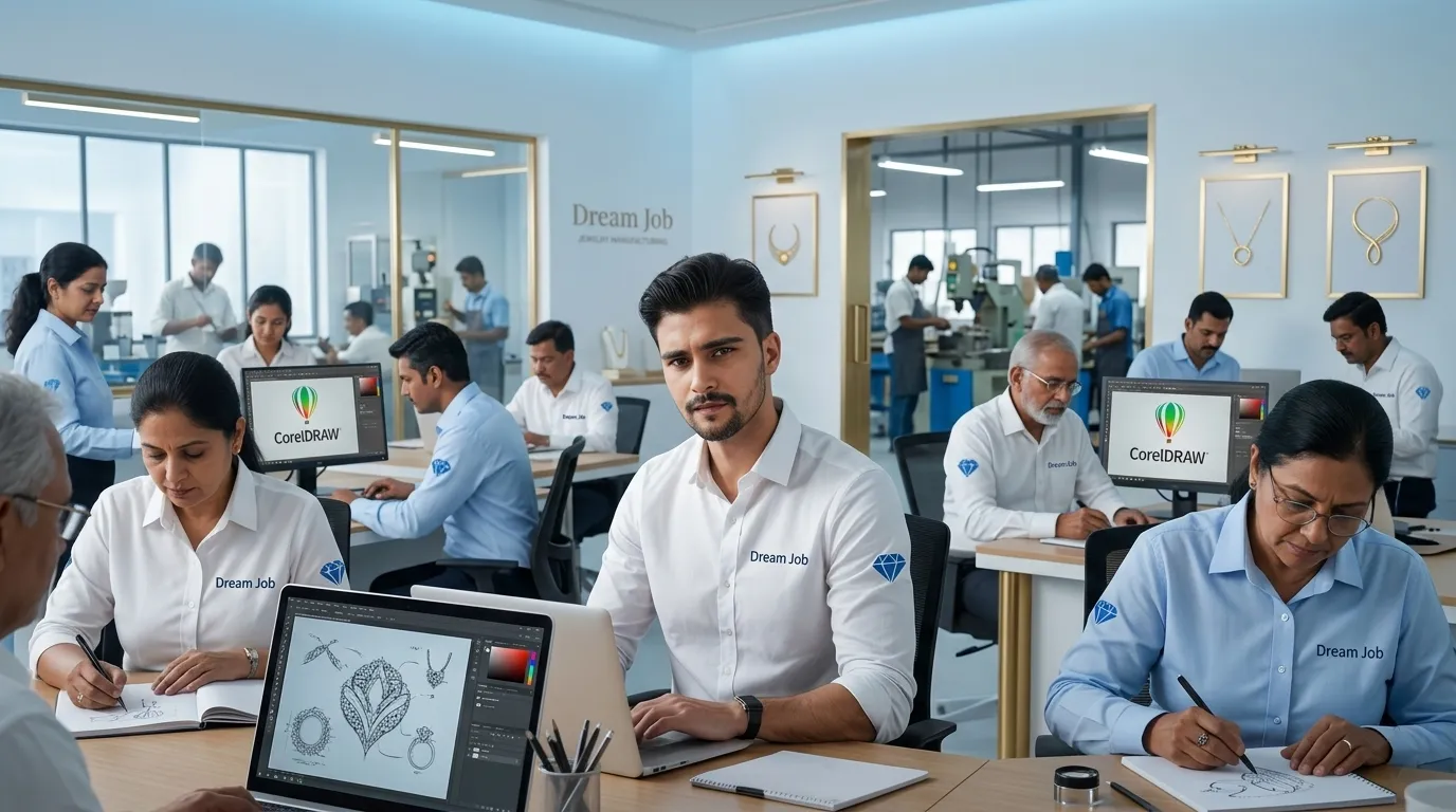 Manual And Corel Designer jewelry hiring image